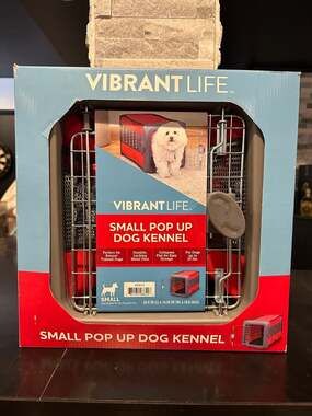 Vibrant Life Small Pop Up Dog Kennel 22.5" x 14.25" x 14.5"